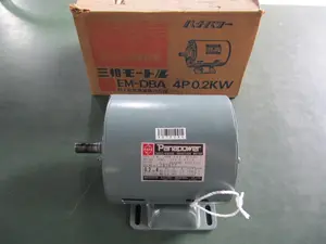 (未使用品)ナショナル Panapower 三相インダクションモーター　0.2kw　4極