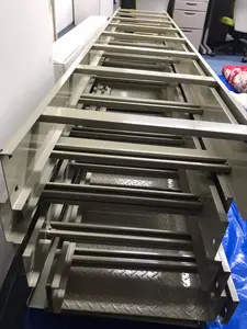 ケーブルラック　直線ラック(底板付)　亜鉛メッキ　2.4m　8セット　電材　建築資材