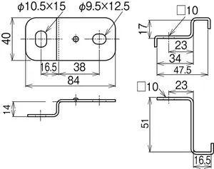 ケーブルラック　直線ラック(底板付)　亜鉛メッキ　2.4m　8セット　電材　建築資材