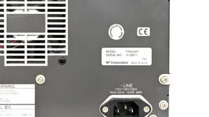 FRA5097　周波数特性分析器 2ch,周波数:0.1m～15MHz
