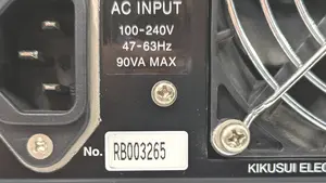 PLZ334W (校正済み・標準付属品付)　電子負荷装置　菊水電子工業　S/N:RB003265