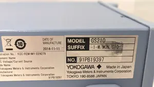 GS210-1-M/MON/C10直流電圧/電流源 GS200 横河計測 S/N:91PB19397
