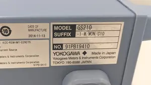 GS210-1-M/MON/C10 直流電圧/電流源 GS200 横河計測　 91PC11491