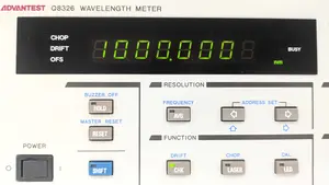 Q8326 [校正試験成績書付き] 光波長計　アドバンテスト　S/N:96570106