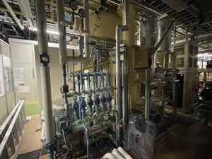 電気炉　倒立型減圧仮焼炉